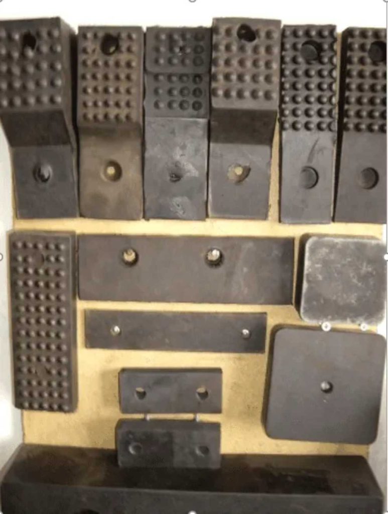 Piezas de pinzas de goma